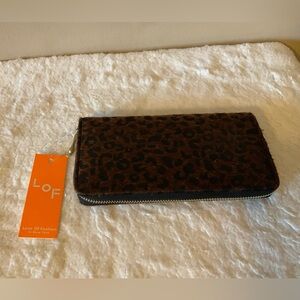 LOF Brown Leopard Pattern Wallet